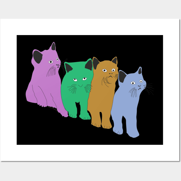 Funny Cats Musical gifts Wall Art by Alex